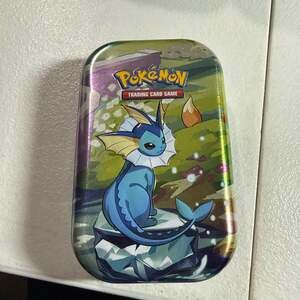 Pokémon TCG Vaporeon Prismatic evolution Mini empty Tin